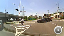 酷い信号無視、自転車ヤバシ！